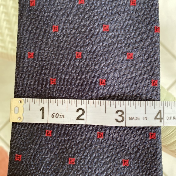 Ermenegildo Zegna Tie Navy/Red - Picture 3 of 3